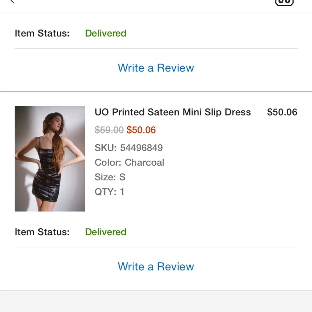 UO Sateen Dress (stars + moon)